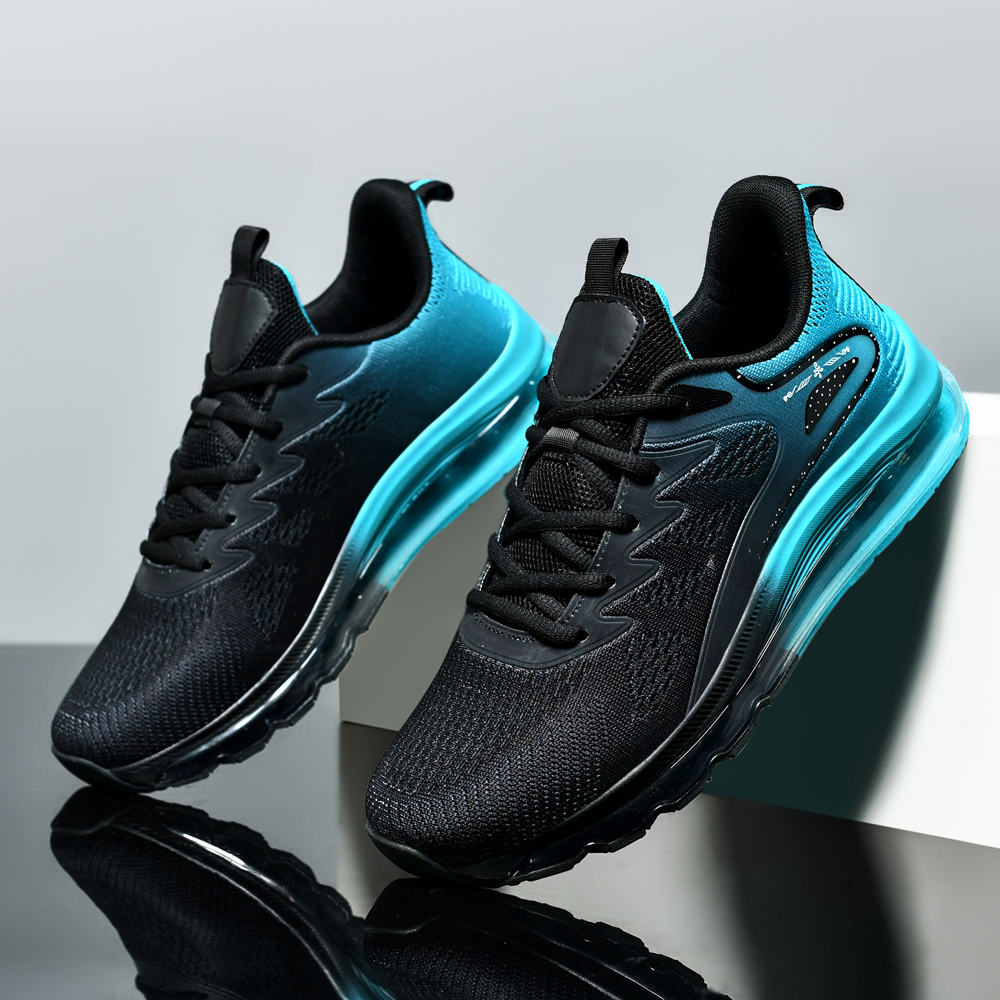 6662- New sports shoes, basketball shoes, full-length air cushion mesh, breathable running, thick sole, shock-absorbing air cushion shoes