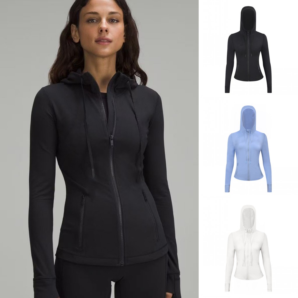 Womens Designer High Quality Hooded jacket Casual Sweatshirt Summer Solid Color Outdoor Yoga Pants Workout Hooded jacket Fashion Yoga Sweatshirt