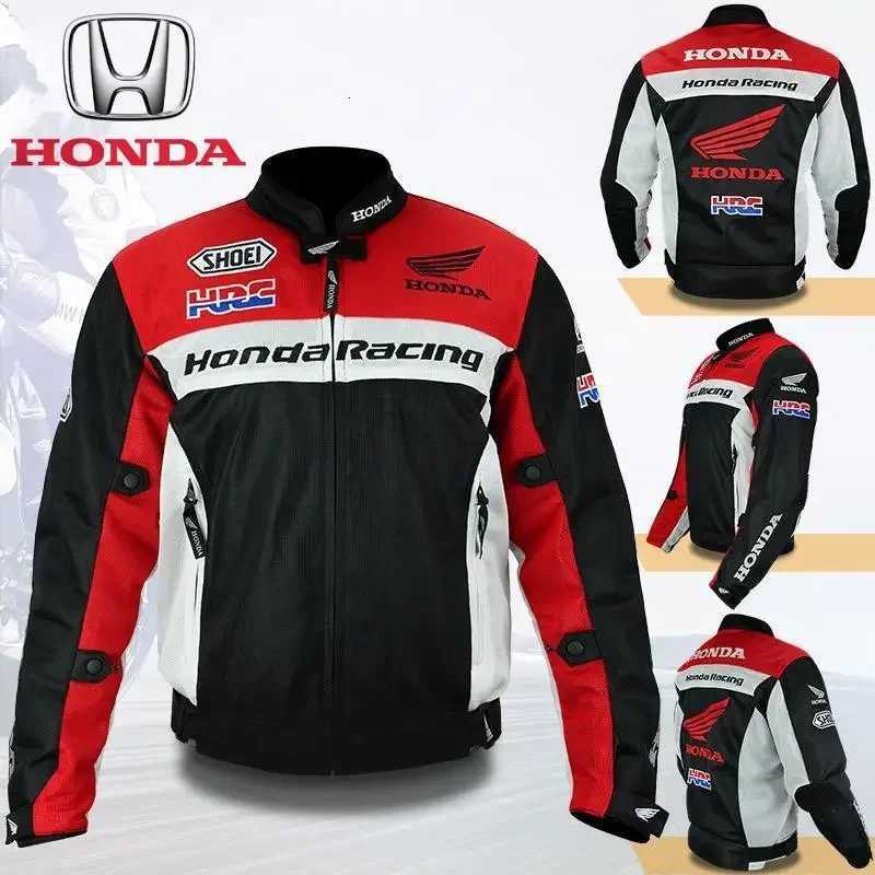 54410 2New Summer Honda Jacket Mens and Womens Breathable Mesh Motorcycle Jacket Anti-Fall and Wear-Resistant HRC Riding Suit Z250802