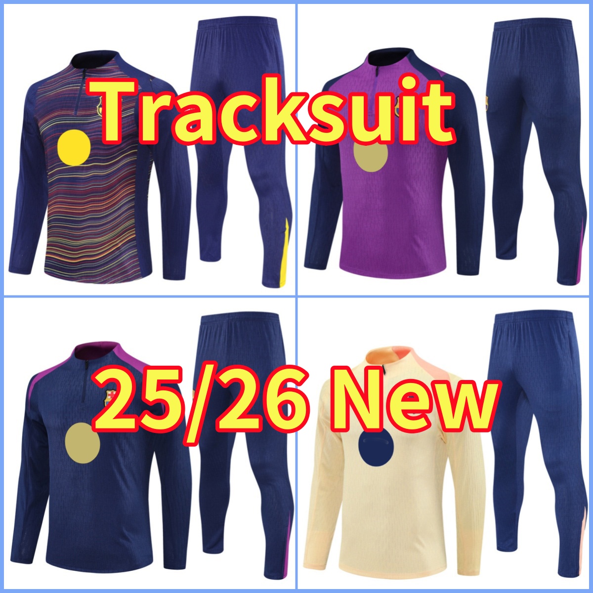 New Barcalona tracksuit 2025 2026 PEDRI training suit long sleeved suit soccer jersey kit uniform chandal men training shirts kits maillot foot Barcalona