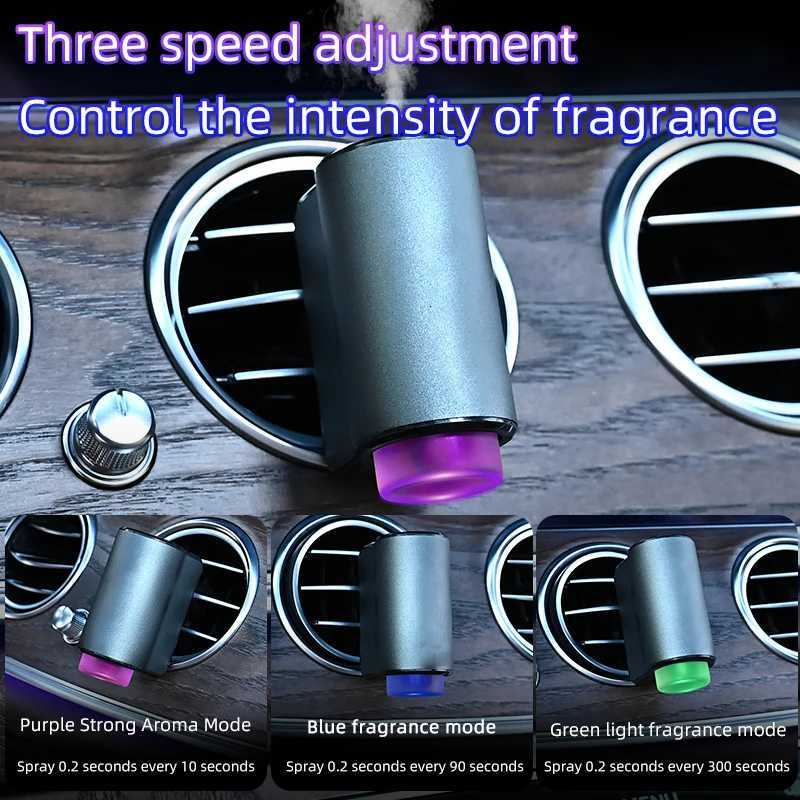Smart Car Air Freshener Diffuser Three Adjustable Modes Intelligent Car Aroma Diffuser with 3pcs Essential OilXJ250801