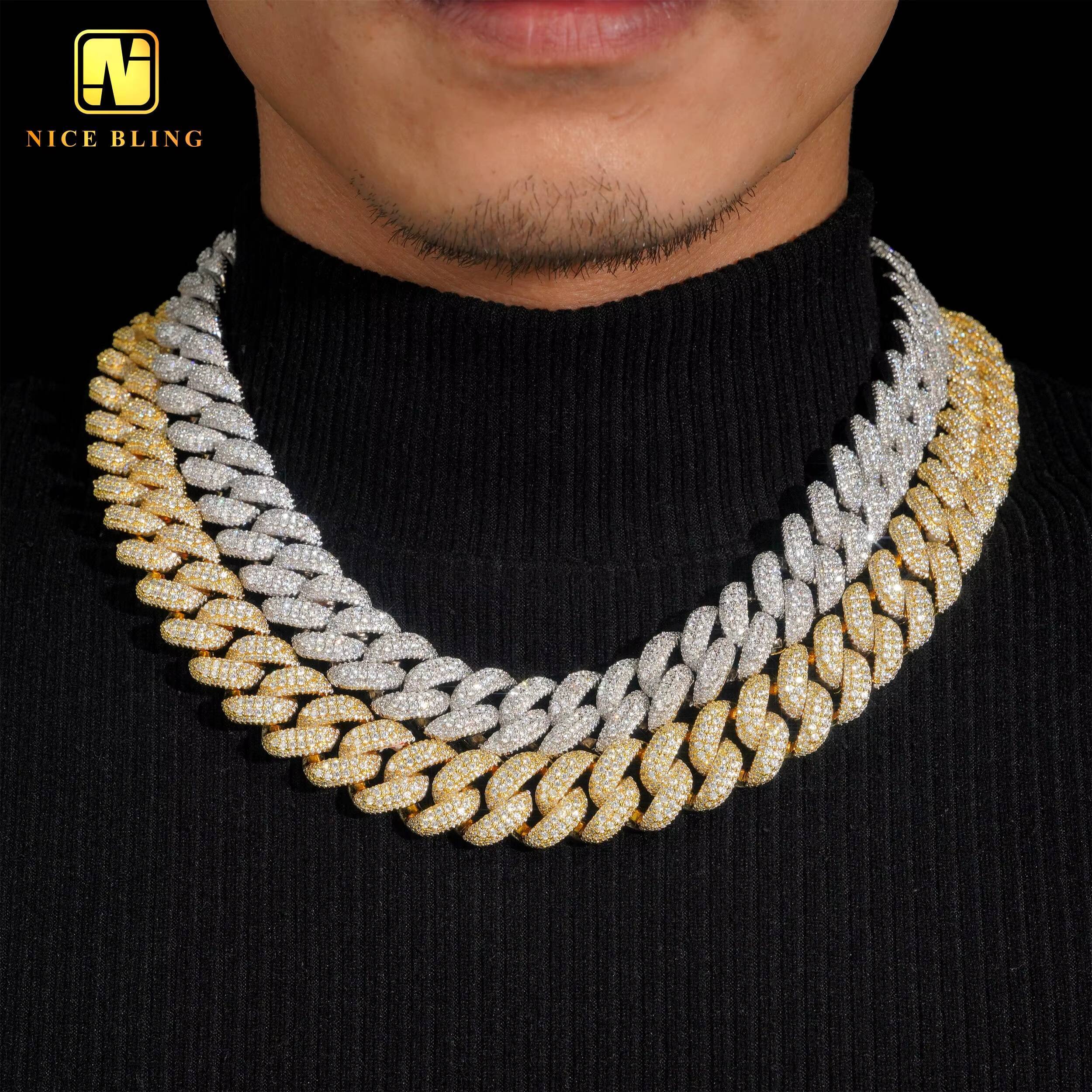 Wholesale Big Size Cuban Link Necklace 18k Gold Plated Hip Hop Rappers Thick Cuban Chains 18mm Brass Necklace and Bracelets