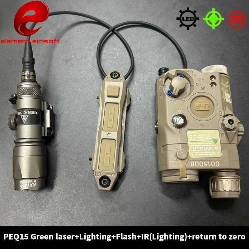 Element peq15 laser indicator PEQ 15 laser box M600C flashlight dual control rat tail M300 tactical flashlight Z250802
