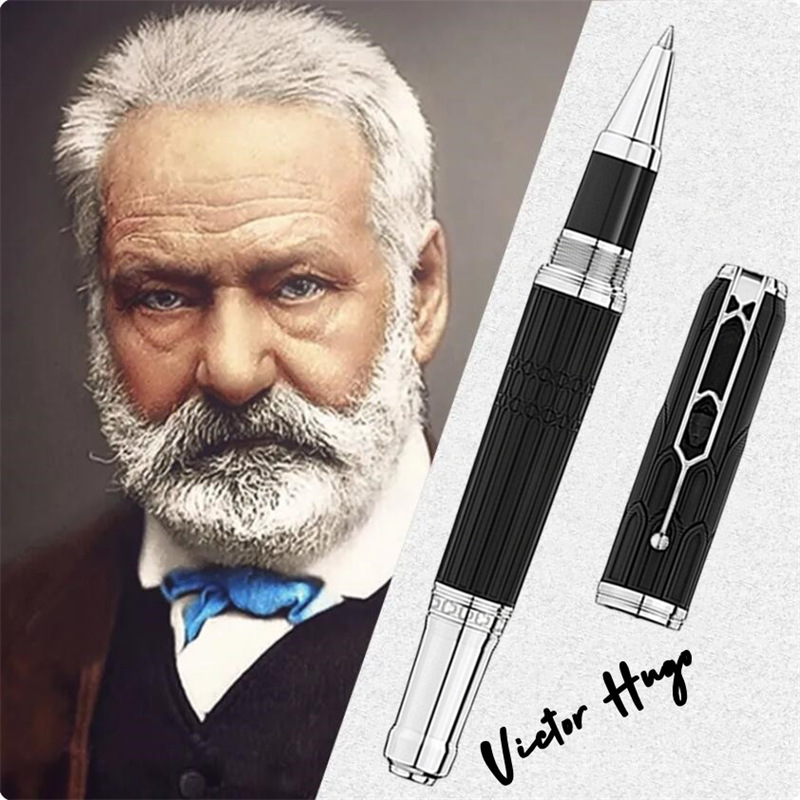 Famous Character Series Limited Edition Writers Victor Hugo Rollerball Pen Unique Cathedral Statue Design Luxury Writing Stationery With Serial Number