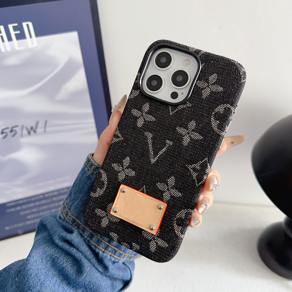 for iphone pro max cases Luxury iPhone Case with 17 16 15 14 13 12 11 Cell Phone Cases Leather Mobile Cover Fashion denim Wallet case