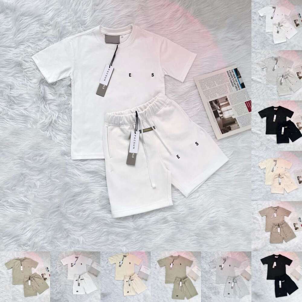 Essential Kids Designer Clothes Boy Tracksuit Girls Shorts Kid T Shirt Set Youth Skateboard Pant Jogger Suit Children Tshirt Top Tees Baby Clothing 1840
