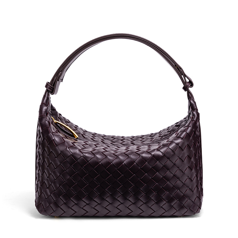 2025 new Hand - woven Women's Fashionable Shoulder and Cross - body Bags Casual and Simple Hand - held Lunch Box Bags