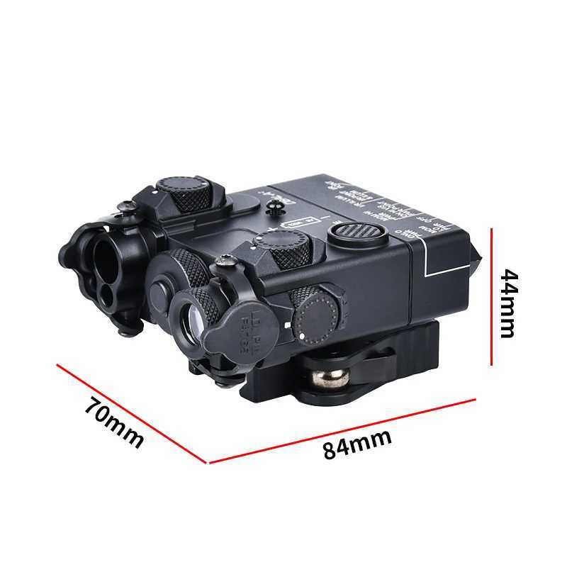 2020 DBAL-A2 Red Green Blue LED White Light Laser Point Indicator M300A M600C Flashlight With Dual Control Pressure Switch Z250802