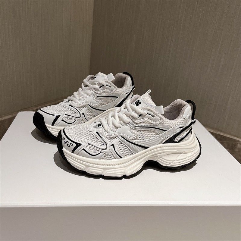 free shipping for designer Running Shoes Mesh dad shoes for women thick-soled height-increasing breathable versatile casual