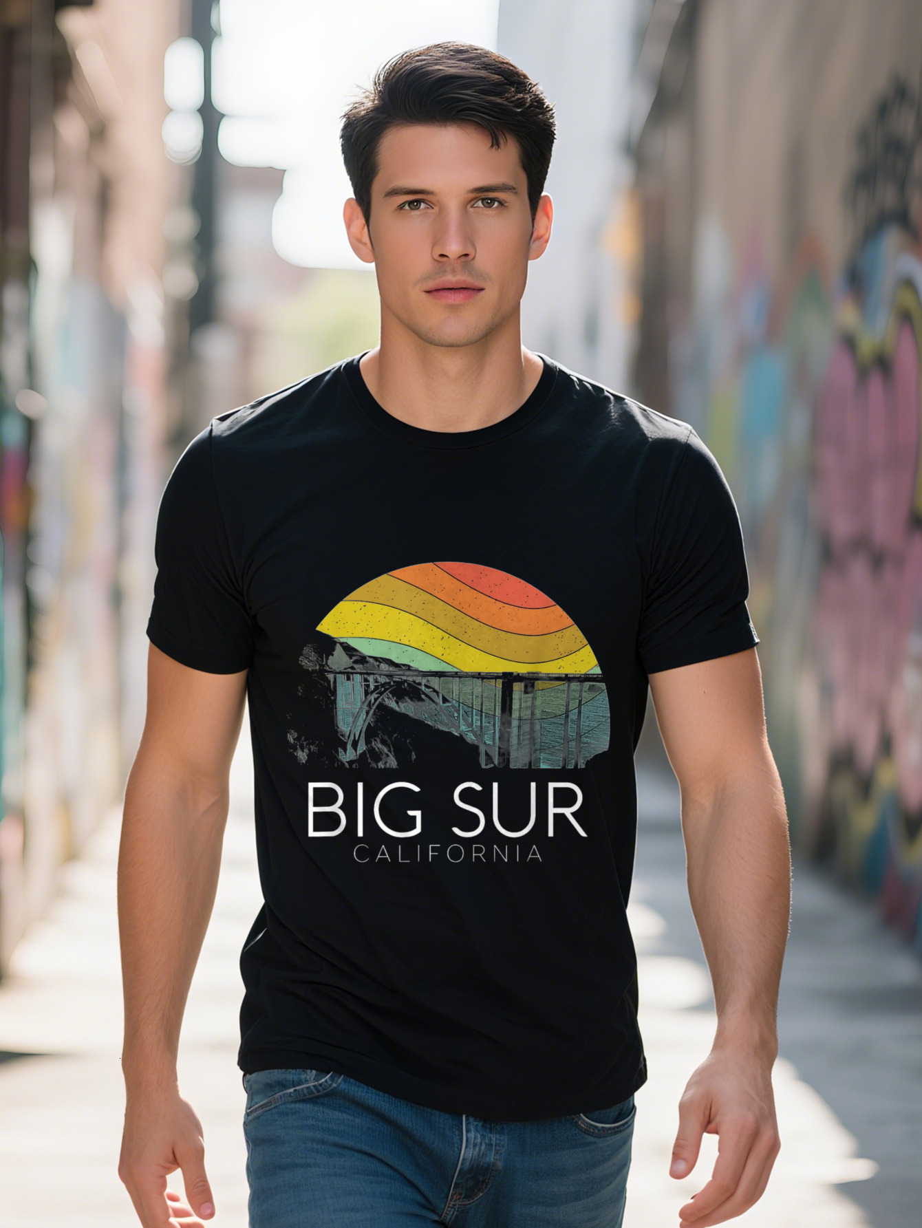 Men s Vintage Dachshund Moon Graphic Tee Cotton Short Sleeve Crew Neck T Shirt for Casual Wear g Gift