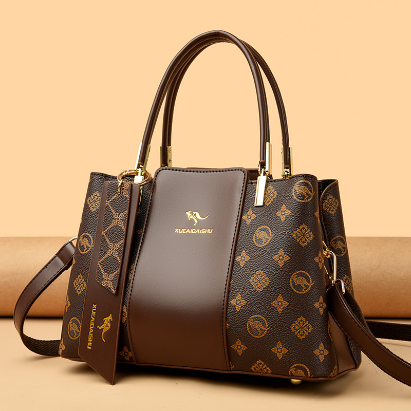 Luxury Contrasting Women's Business Handbag Free Shipping Designer New Minimalist Vintage Tote Bag Large Capacity Single Shoulder Crossbody Bag M