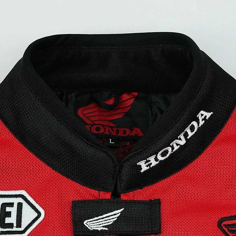 54410 2New Summer Honda Jacket Mens and Womens Breathable Mesh Motorcycle Jacket Anti-Fall and Wear-Resistant HRC Riding Suit Z250802