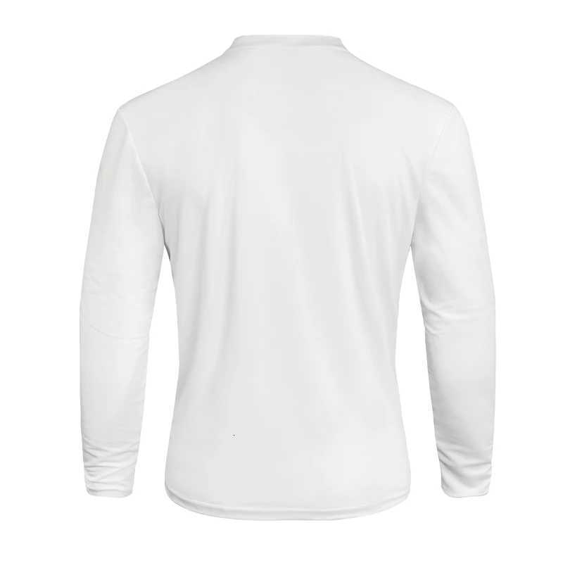 2025 Mens Summer Long Sleeve Henry Polo Casual Breathable Comfortable Polo Shirt Solid High Quality Male T-Shirt X250802