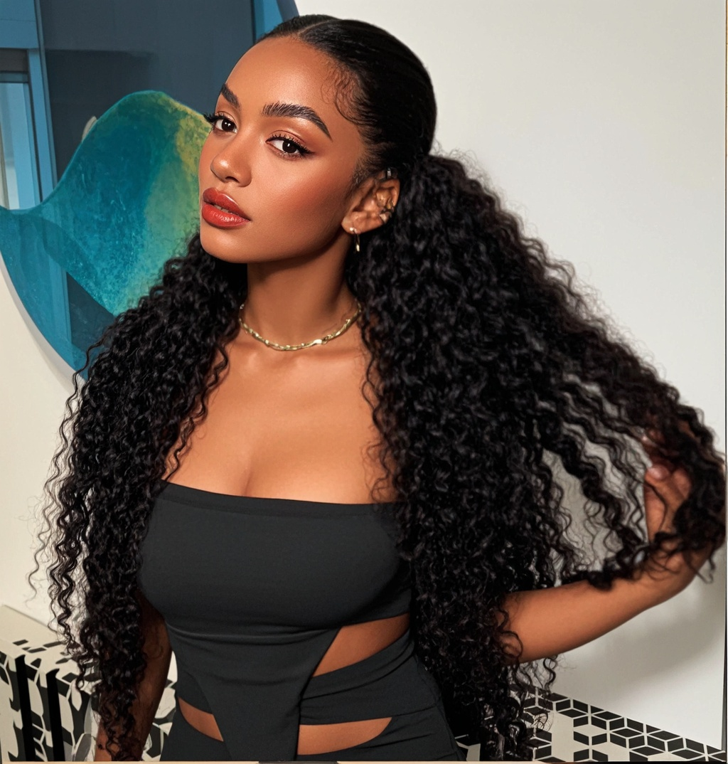 ViBESHiFT 16-34 inch Straight/Body/Deep/Water/ Kinku Curly/Kinky Straight Wigs Raw Human Hair 13*4 Transparent Lace Front Wigs Frontal wigs