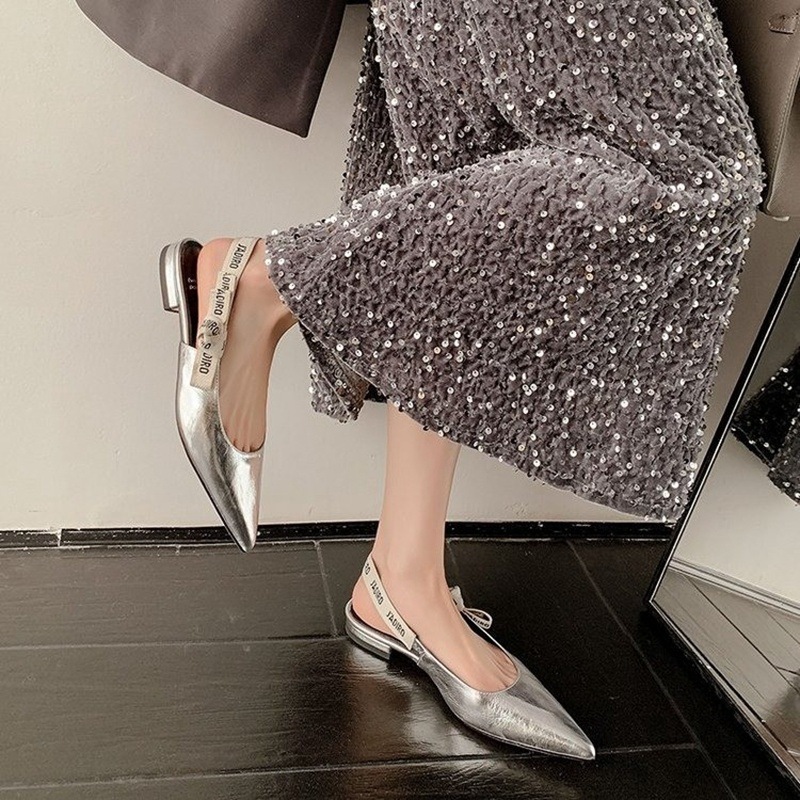free shipping for new designer Dress Shoes New European and American retro pointed-toe shallow heel flat shoes
