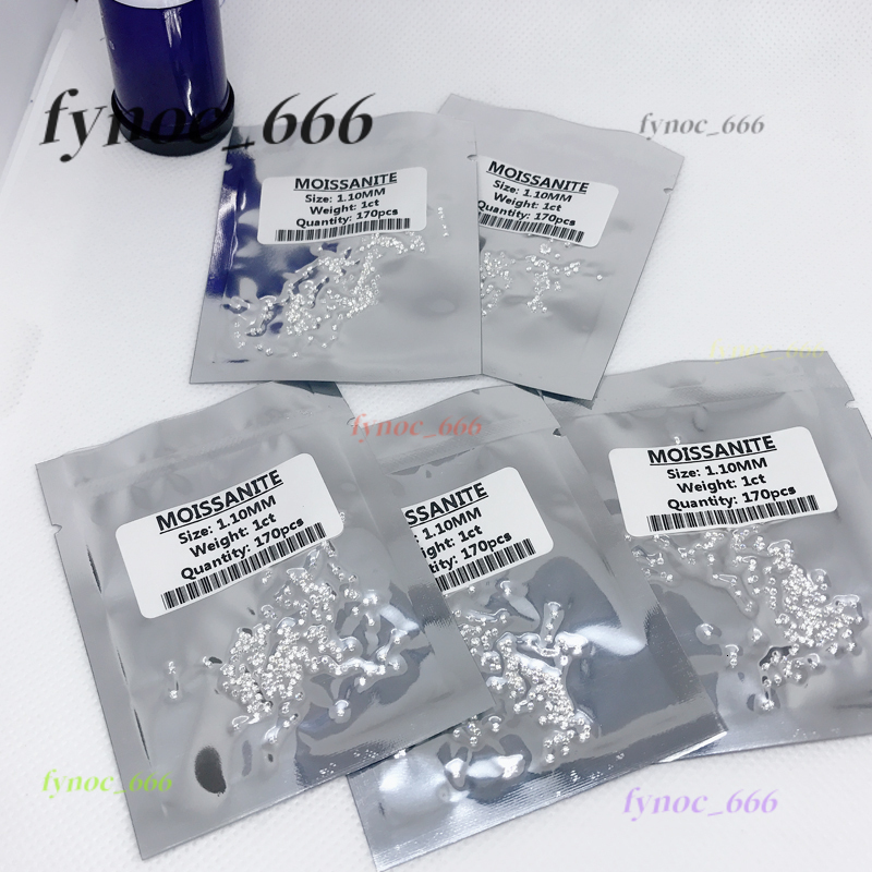 Lab Created Moissanite Diamond 1-3mm Pure White EF VVS Heart and Arrow Round Cut Loose Moissanite Gemstone