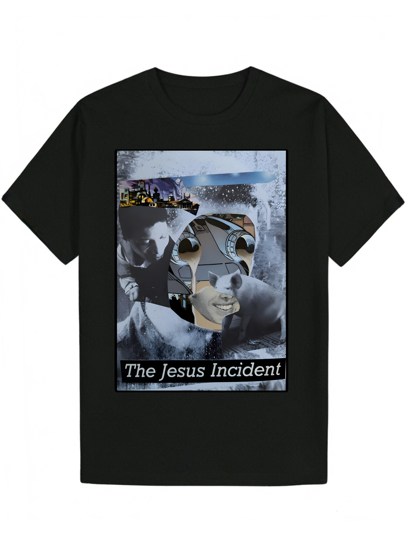 Men s Summer Casual Round Neck Polyester Portrait T Shirt 2afc5