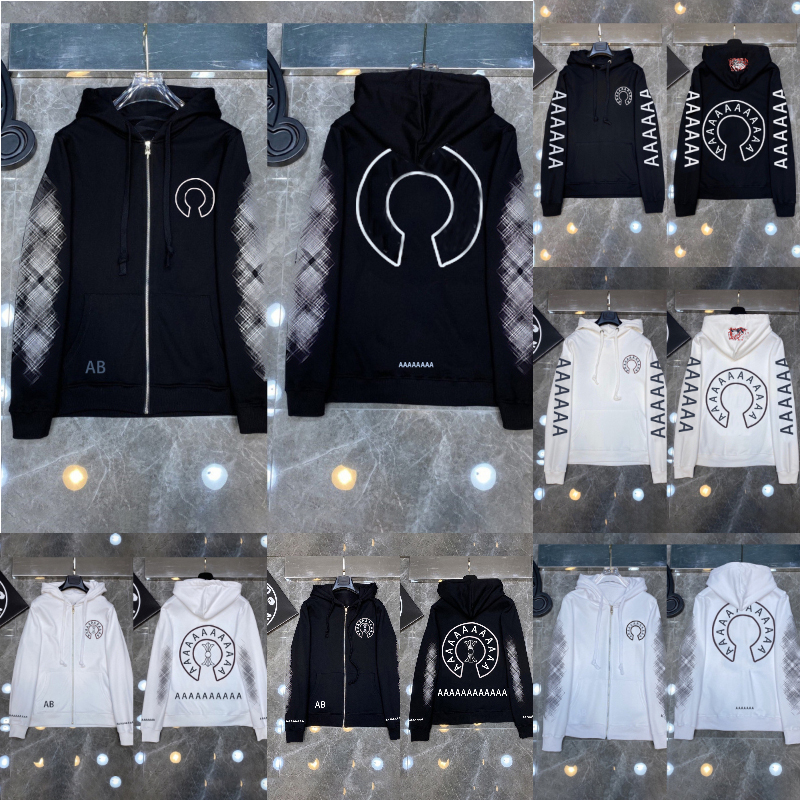 Mens Womens Chrome Hoodies Sanskrit Designer Zipper Hoodie Hipster jacket Streetwear Loose hooded sweatshirts Vintage hoody Graphic hoodie
