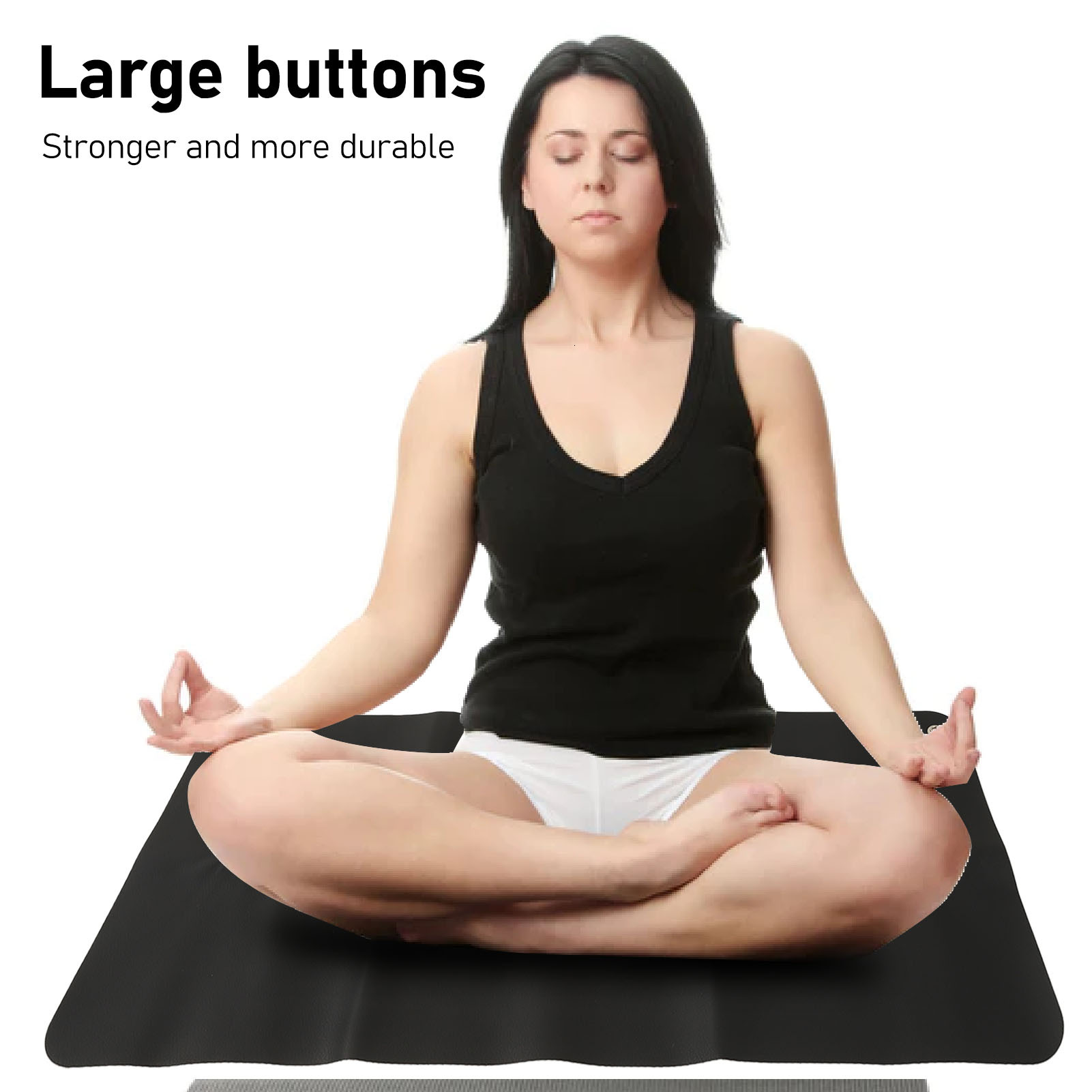 30x68cm Grounding Mat Sheet Large Black PU leather Multifunctional Earthing Grounding Pad for Desk