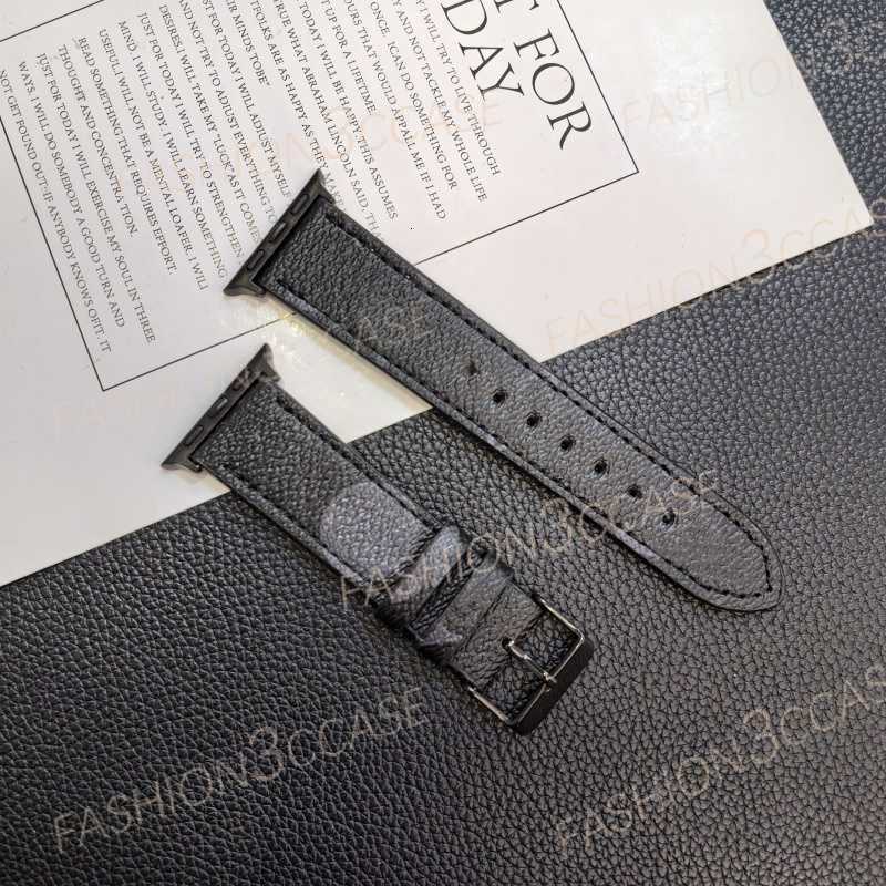 Watch Band Designer Apple Watch Strap For Applewatch ultra Bands Series 9 8 7 6 5 SE s10 49mm 40 41 45 44mm 38 42 mm Bands Luxury Brand Leather iwatch bands