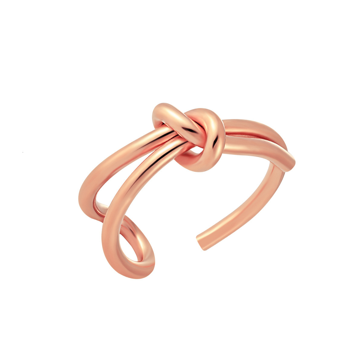 Korean Fashion Designer Wedding Rings Titanium Steel Bowknot Adjustable Open For Women Simple Personality Index Finger Ring Jewelry