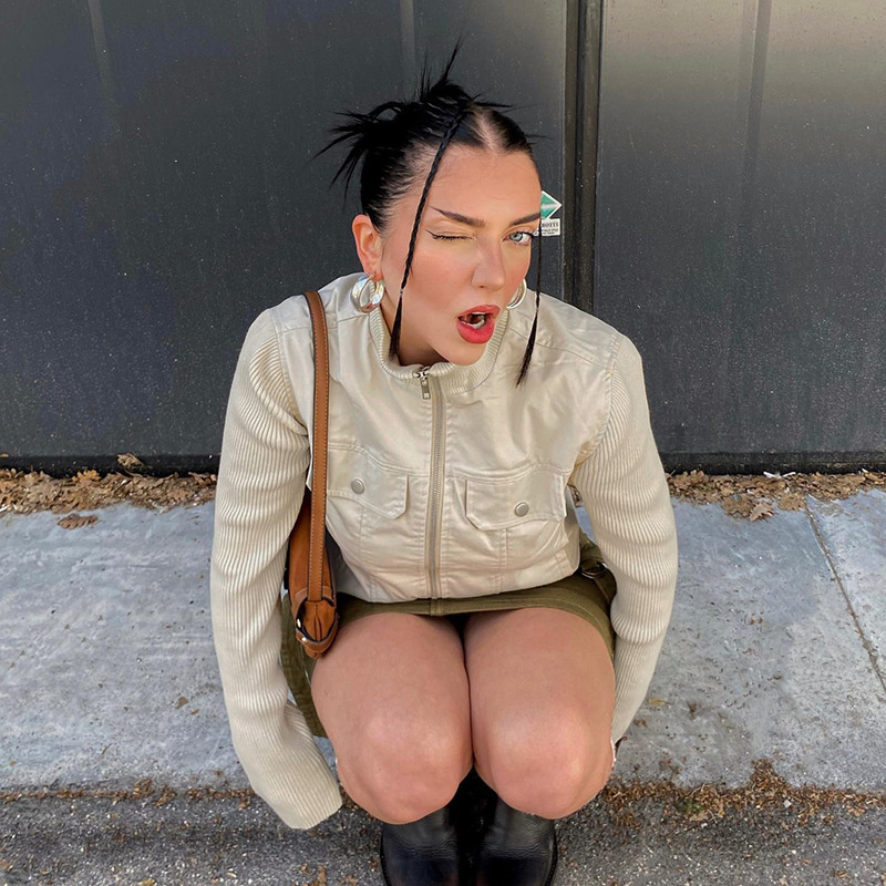 new Free delivery designer coat for women Work style simple and fashionable jacket comfortable and durable top