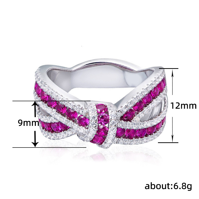 2025 High-End Korean Style Bowknot Ring Ribbon Irregular Strip Cross Ring Light Designer jewelry wedding rings Luxury Fashion Ring