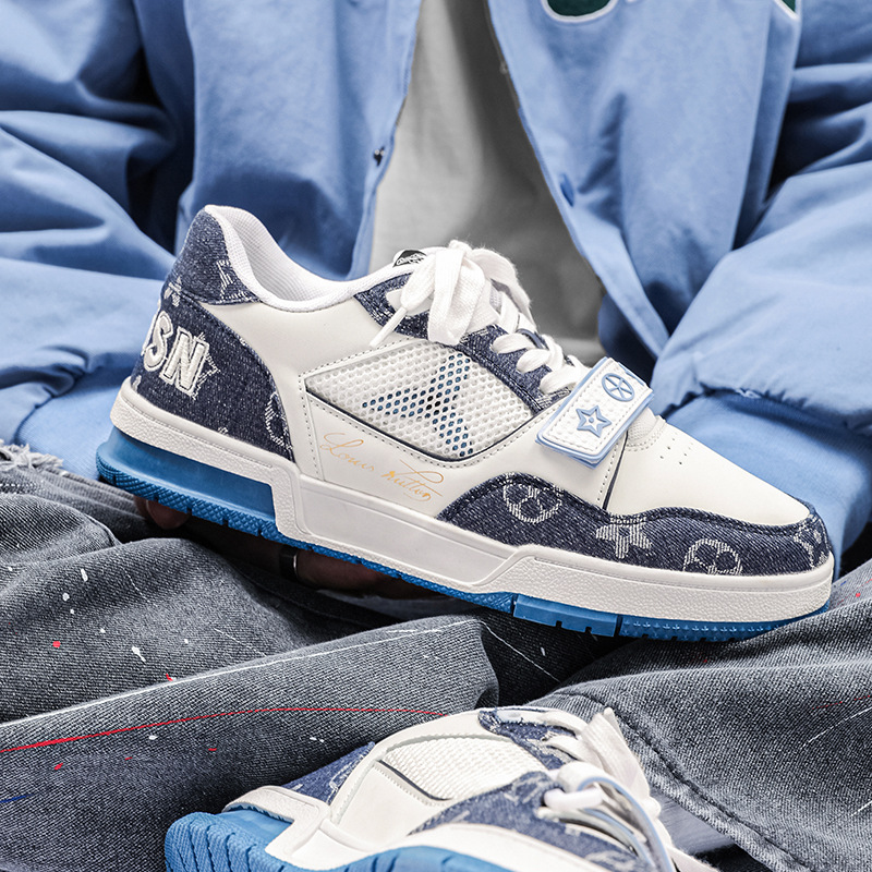 Designer Shoes Bestsellers, trendy ins, niche black and white patchwork sneakers, couple's versatile sports shoes, casual shoes, Free shipping