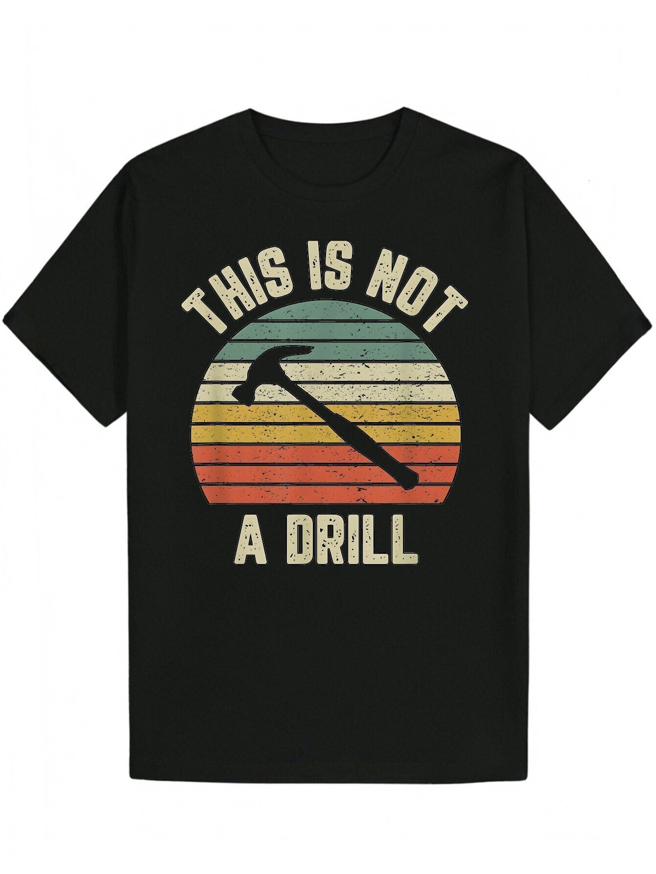 Men s Summer Casual Round Neck Polyester Pattern T Shirt