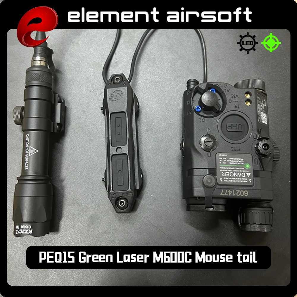 Element peq15 laser indicator PEQ 15 laser box M600C flashlight dual control rat tail M300 tactical flashlight Z250802