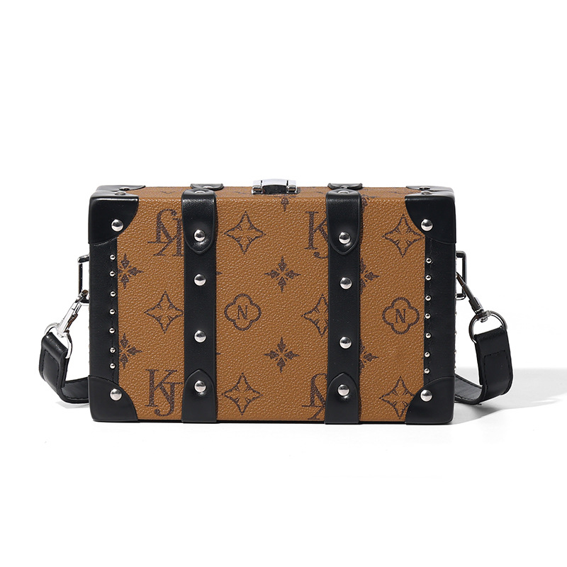 Ladies' high-end stylish shoulder bag 2025 new trend fashion hard shell box bag versatile crossbody bag free shipping