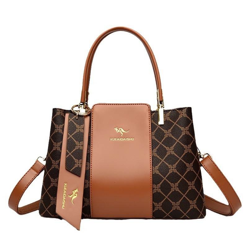 Luxury Contrasting Women's Business Handbag Free Shipping Designer New Minimalist Vintage Tote Bag Large Capacity Single Shoulder Crossbody Bag M