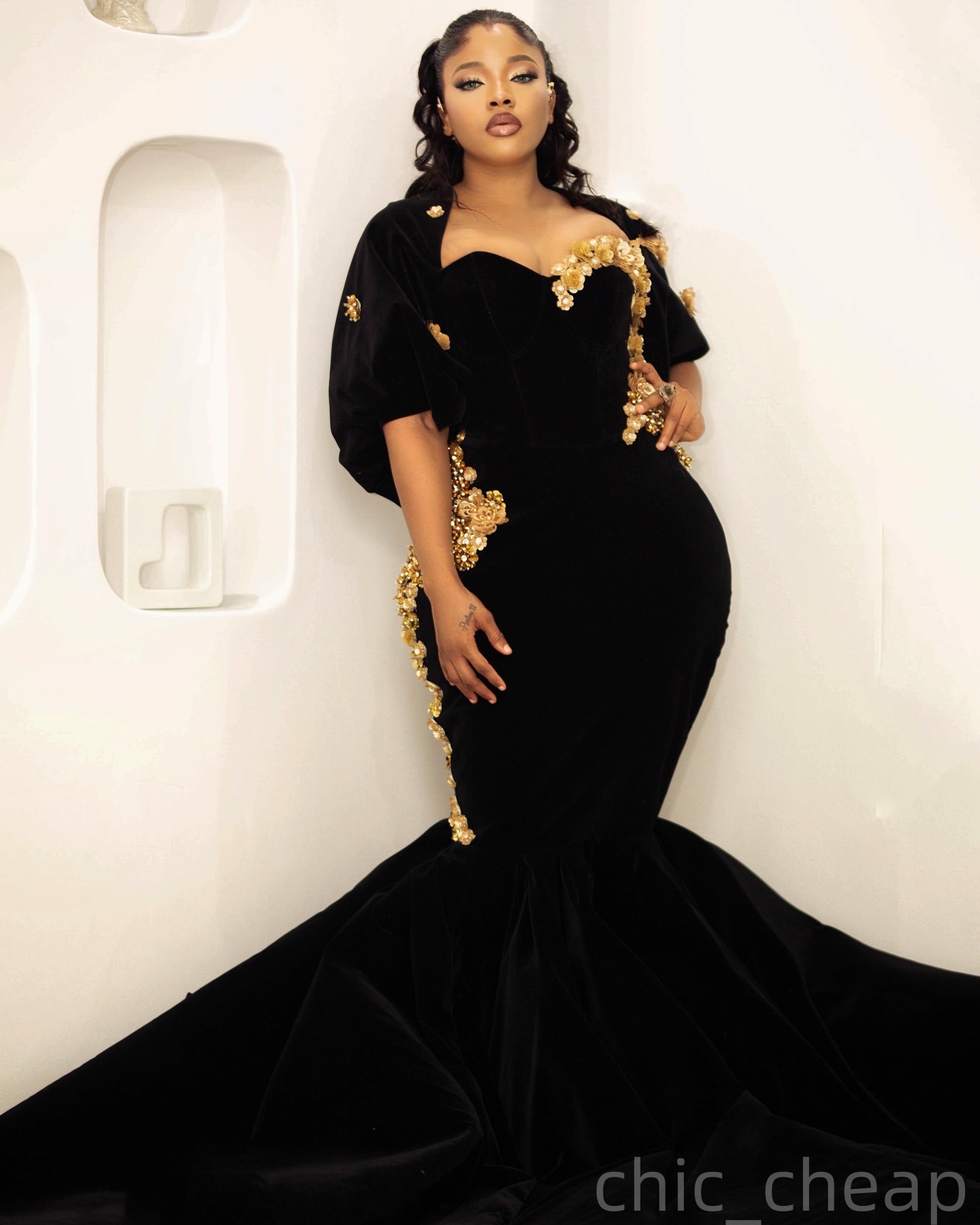 Mermaid Prom Dresses 2025 Portrait Flowers Satin Evening Formal Party Second Birthday Engagement Gowns Plus Size Dress For Special Occasions ZJ7634