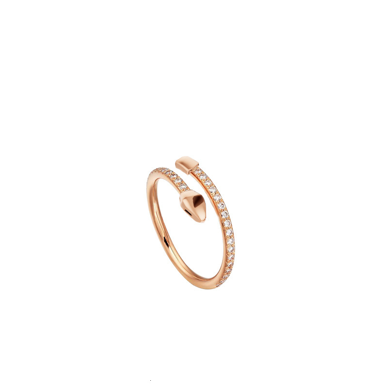2025 New High-end Sparkling Diamond Stud 18K Texture Simple Yet Luxurious Designer Jewelry Wedding Ring For Women