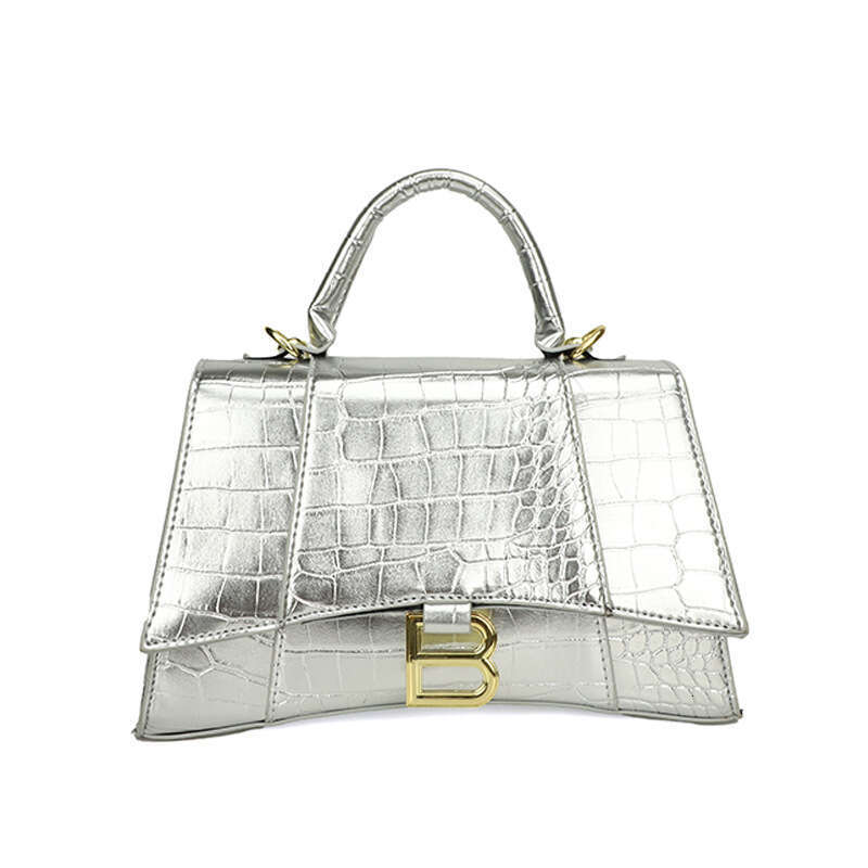 Hot Selling Crocodile Pattern Handbag for Women 2025 New Trendy High-Quality Texture Crossbody Hourglass Bag