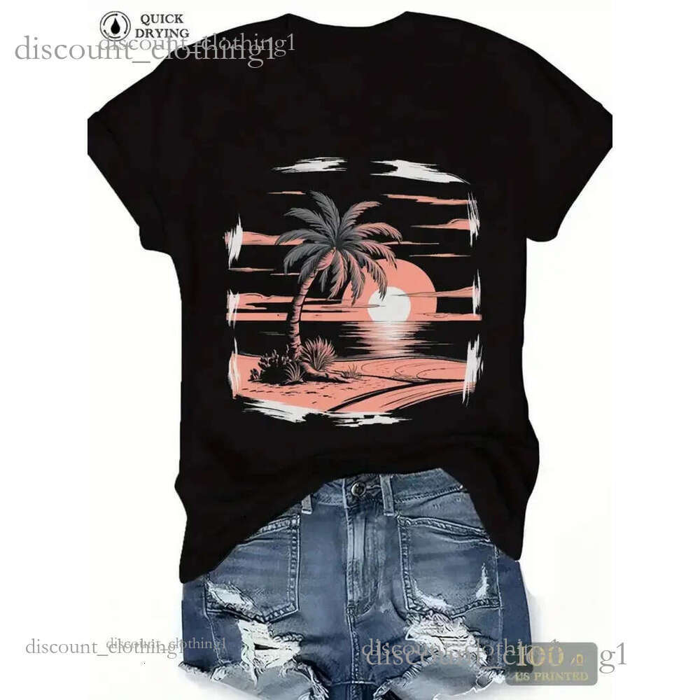 Summer beach casual wear anti shrink customizable with pictures tops designer clothes women 180g pure cotton tshirts shipped from US delivered within 