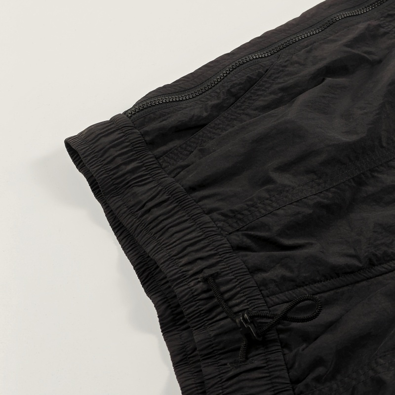 Men's Solid Color Athletic Shorts with Zipper Decoration and Pockets - Customizable
