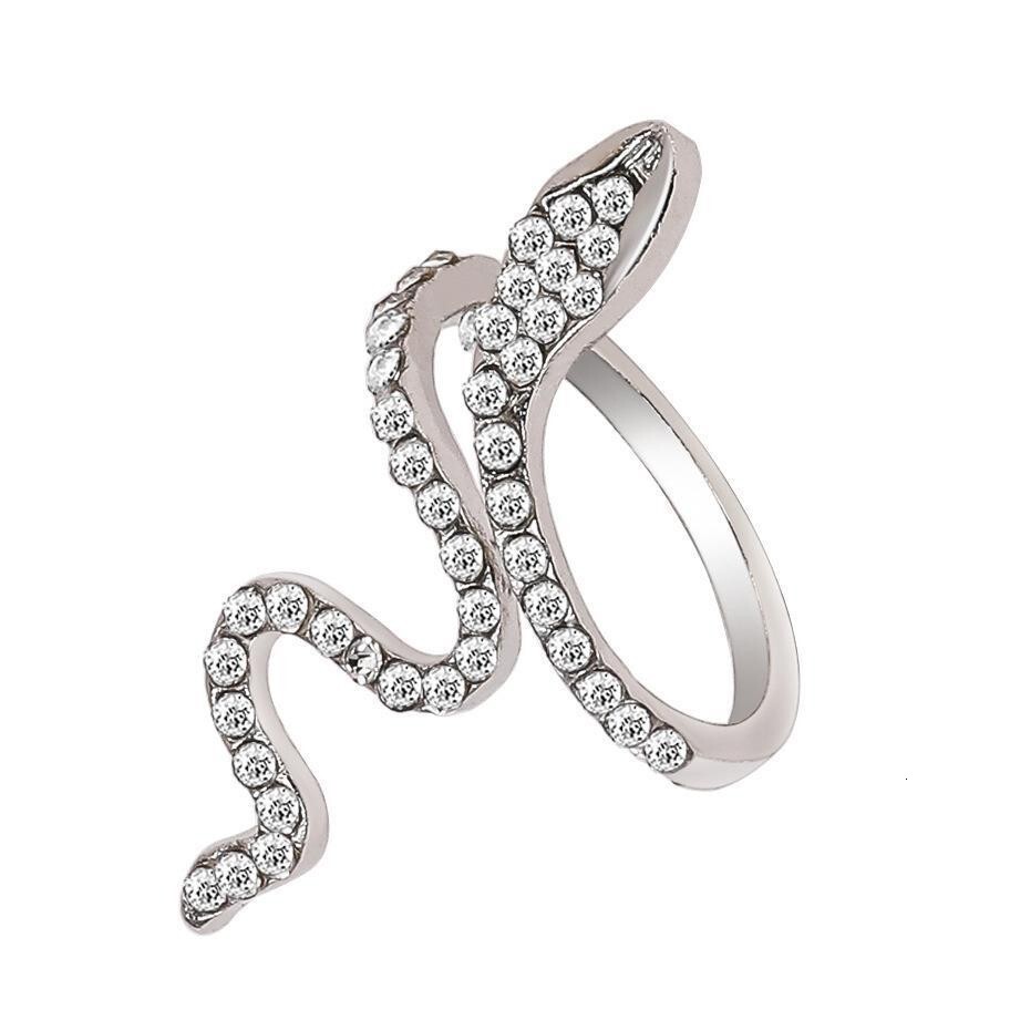 The 2025 New Zirconia Snake Twist Women's Ring Is A Unique And Fashionable Designer Jewelry Wedding Ring And Index Finger Ring With A Niche Desig