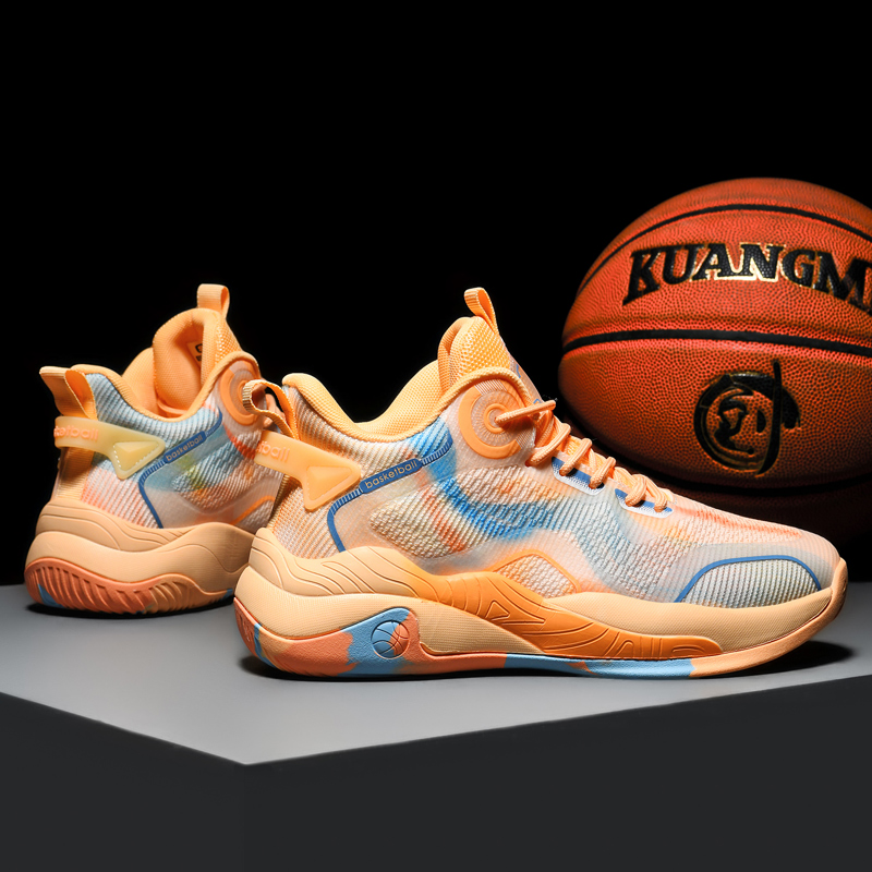 8877-2025 new sports shoes for men, mesh breathable shock-absorbing running shoes for teenagers, casual height increasing basketball shoes