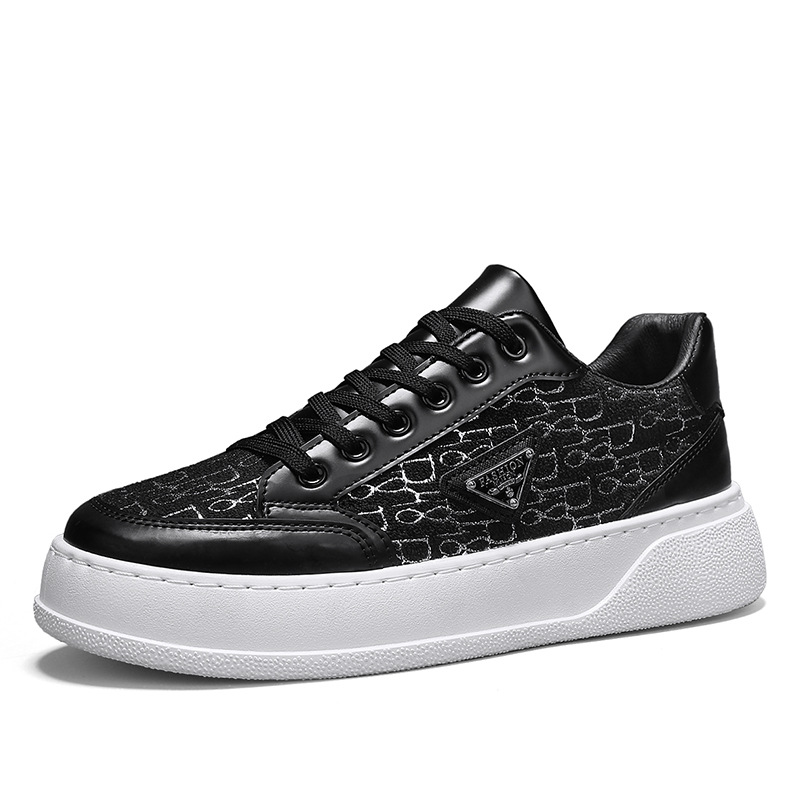 New arrivals men's casual board shoes retro thick soled white shoes student fashion versatile sports shoes free shipping hot sale
