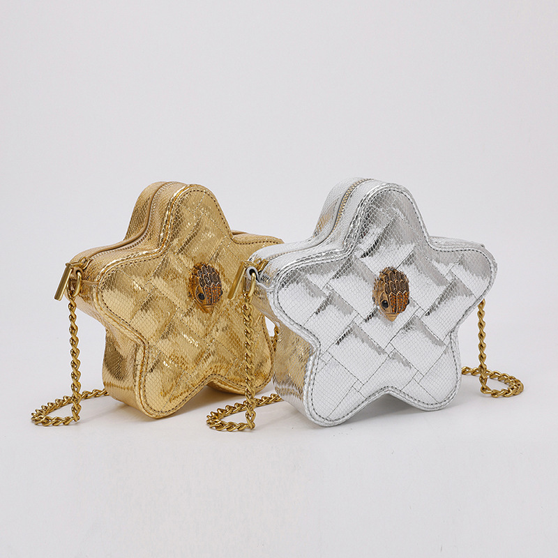 2025 New Diamond Chain for Women, Eagle Head Bag, Single Shoulder Crossbody Five-Pointed Star Bag ddmymoon