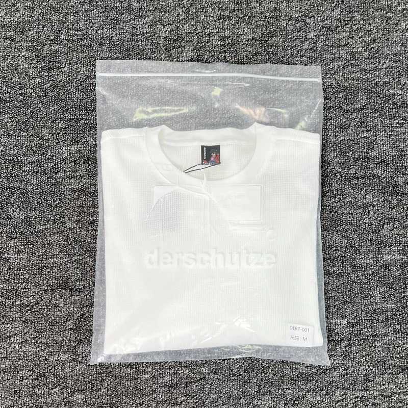 Waffle Long Sleeve Embroidery Sakura Derschutze Blossom T-Shirt Men Women Casual Loose High Quality Breathable T-shirt Clothes X2508021