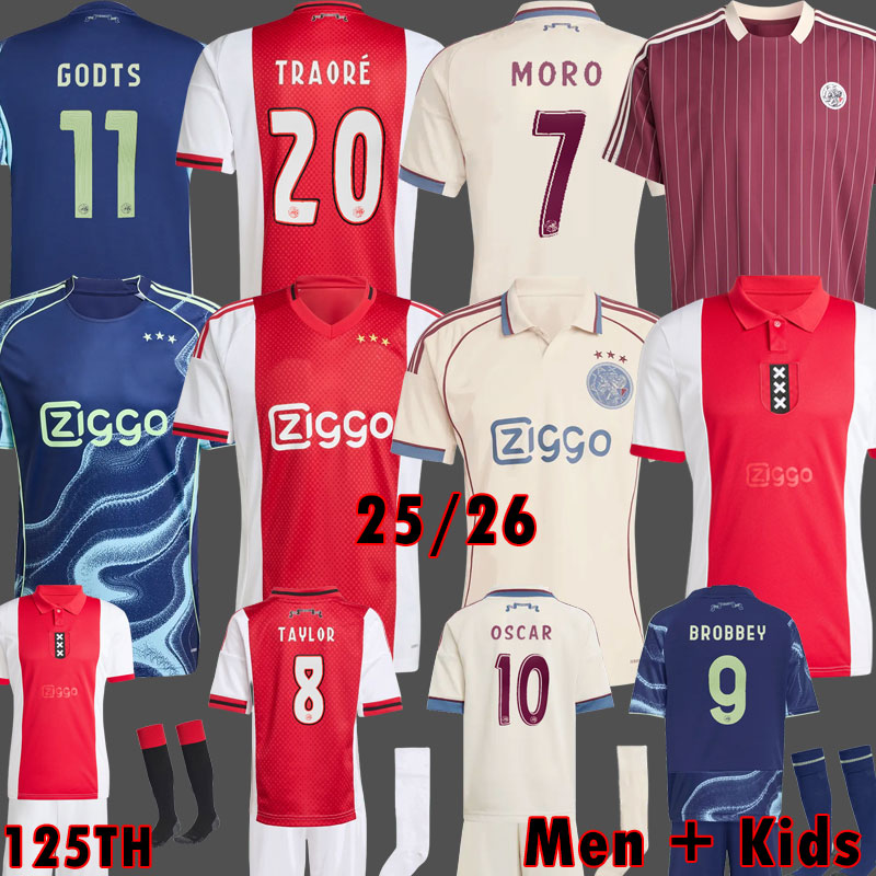AFC 2025 125-Year Anniversary Kit Timeless 125 years Amsterdam Soccer Jersey 25 26 ajaax 2025 Retro Kits maillot Ajaox football shirts 2025 2026 Kids aajax Uniform