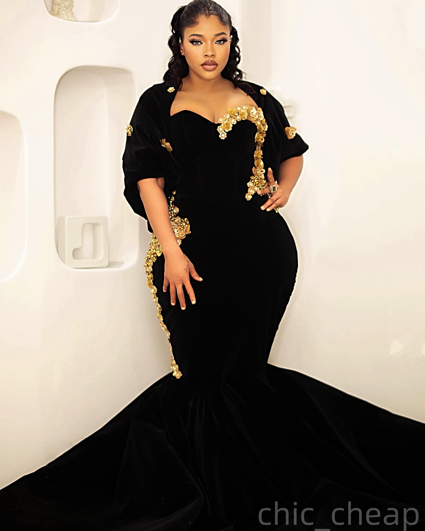 Mermaid Prom Dresses 2025 Portrait Flowers Satin Evening Formal Party Second Birthday Engagement Gowns Plus Size Dress For Special Occasions ZJ7634
