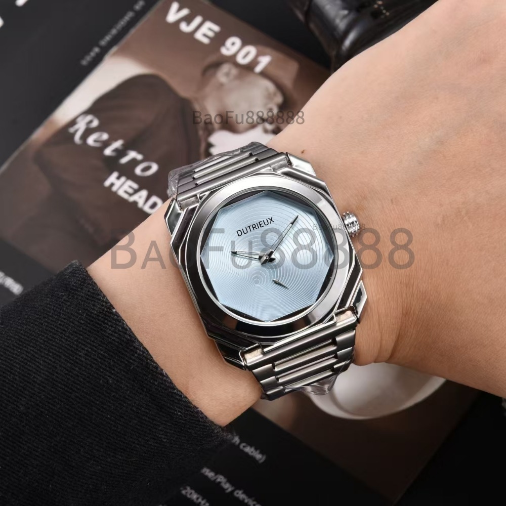 Hot Quartz Wristwatch Luxury Square Dial Watches for Men Automatic Date Steel Strap Daily Business Designer Watch Fashion Male Clocks for Gift Wholesale
