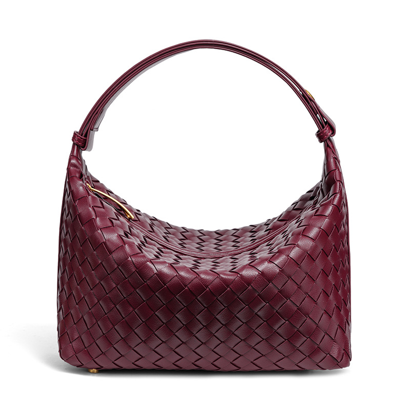 2025 new Hand - woven Women's Fashionable Shoulder and Cross - body Bags Casual and Simple Hand - held Lunch Box Bags