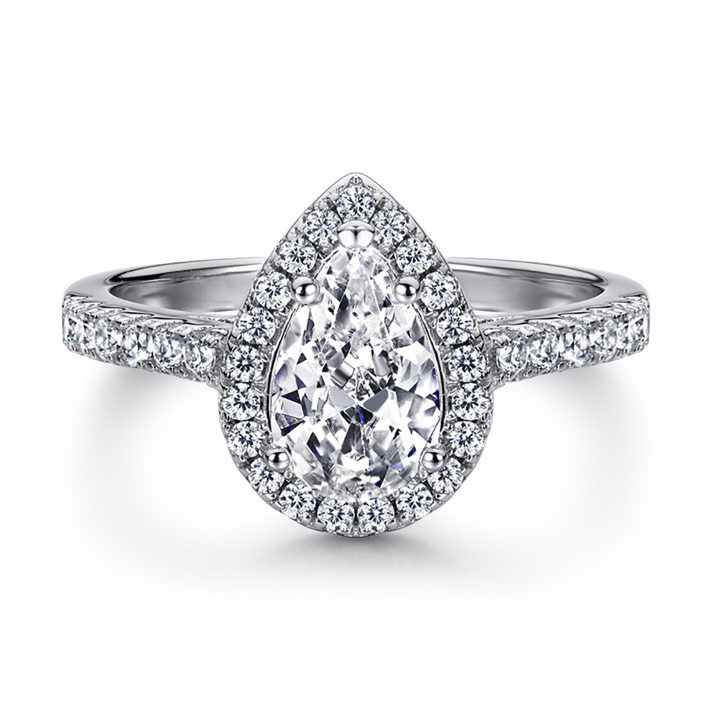 2025 New Vintage 925 Sterling Silver Ring Zircon Set For Women Designer Jewelry Wedding Ring Engagement And Wedding Ring Set