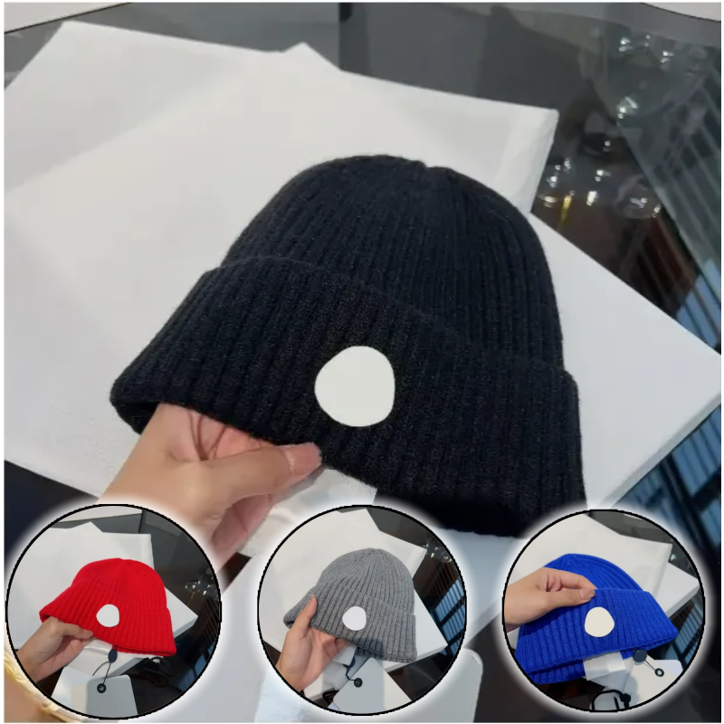High quality designer wool hat autumn and winter beanie luxury casquette cashmere Hat Knitted Winter Bonnet Woolen Women Men Chunky Knit Thick Warm designer cap AAA