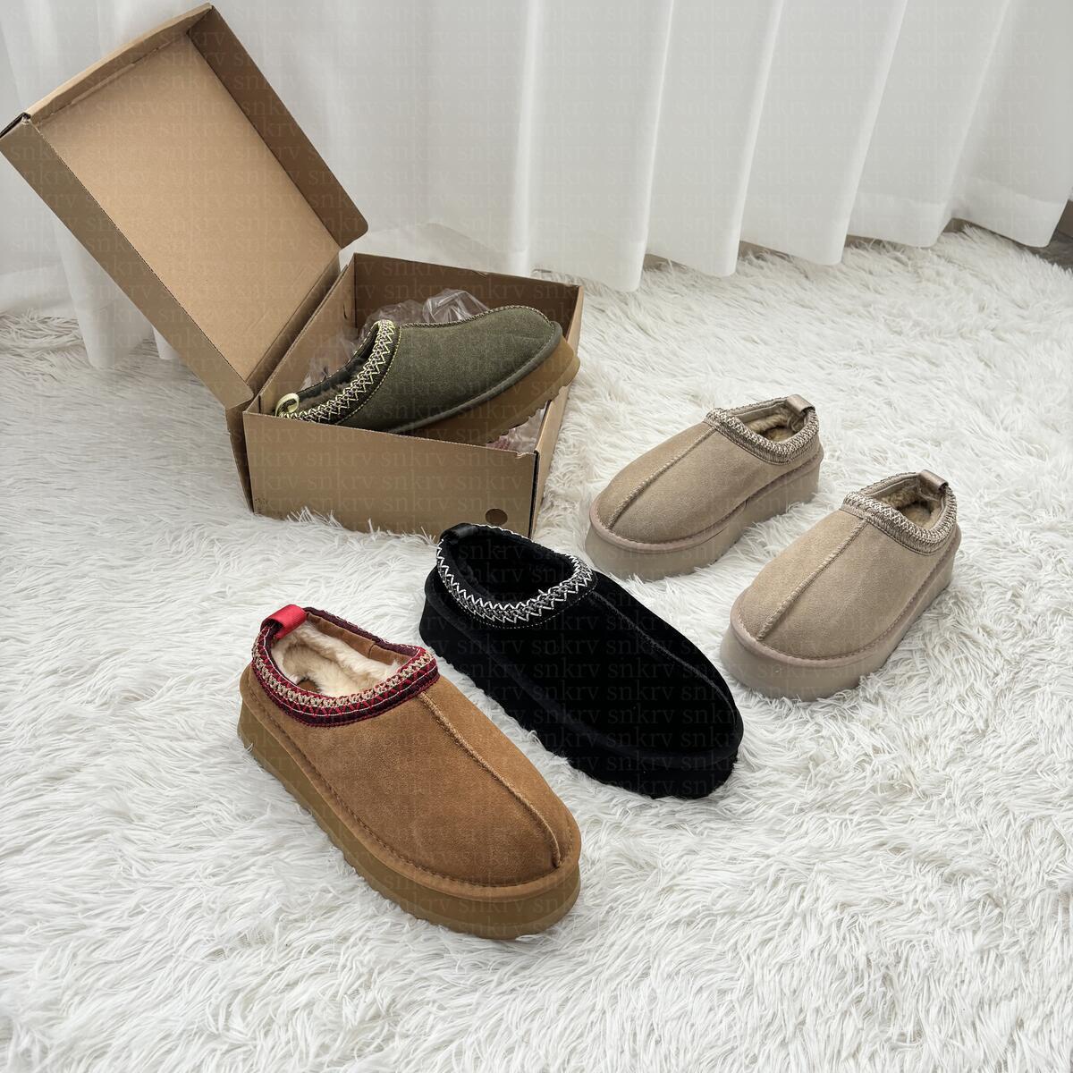 Women Boots australia mens Tasman designer Platform Slippers Tazz Suede Shearling chestnut womens slides Tazzette Classic mini basic goldencoast clogs Booties