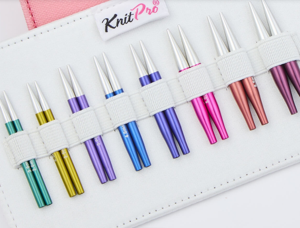 Original New 5cm KnitPro Zing Mini Interchangeable Knitting Needles Set Baby Hats Socks Circular Needle Knitting Spokes Kit